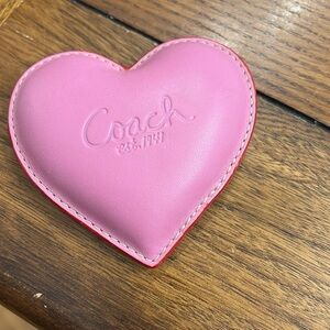 Coach Leather embossed 2 sided paperweight